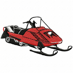 Ski Embroidery Design 5